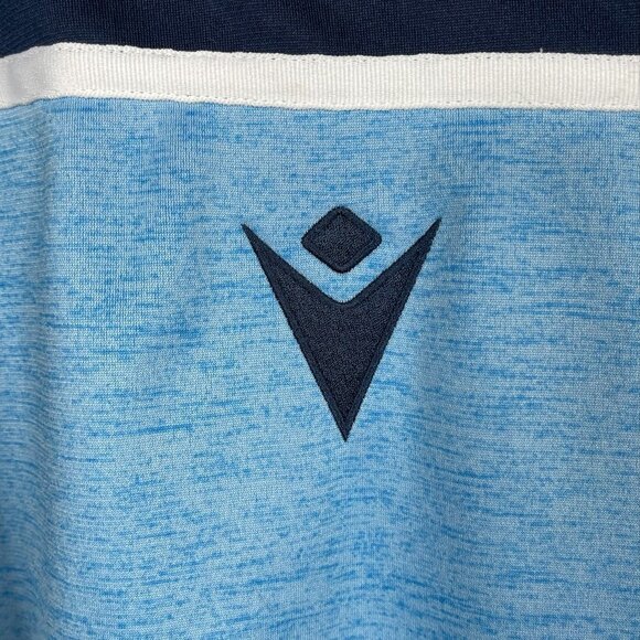 Macron 1/4 zip pullover shirt top activewear blue colorblock Men's size XXL - Picture 3 of 8